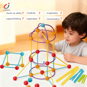 Giocattoli Educativi a Tema Pianeti Chengji, Blocchi da Costruzione Geometrici con Perline Inseribili, Blocchi 3D per Bambini - Product Image 2