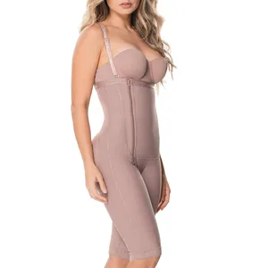 Faja A La Rodilla Comfort Luna MujerTrending Products Mesh Back Compression Slimming Bodysuits Full Body Shapewear