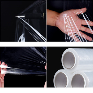 Rollo de película elástica de PE, película de embalaje transparente, embalaje de micrófono, Flexible, multifuncional, personalizado - Product Image 5