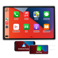 Pantalla Táctil Universal Doble DIN con GPS, Carplay Inalámbrico y Android Auto, Estéreo para Auto Android de 2 DIN y 13 Pulgadas