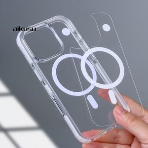 Étui de téléphone personnalisé avec impression UV magnétique vierge pour iPhone 16 Pro Max 16pro 13pro Max 15 Pro Max 16 Plus Nouveaux étuis de téléphone en TPU - Product Image 1