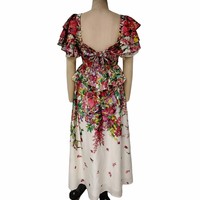 Robe longue Mori tissée écologique aux éléments naturels prononcés
