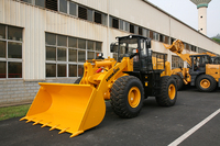 LONKING CDM855N Front Loader Backhoe Loader Gearbox Penggunaan Lama Ekonomis Cakar Penjepit Kayu Berat 5 Ton Wheel Loader
