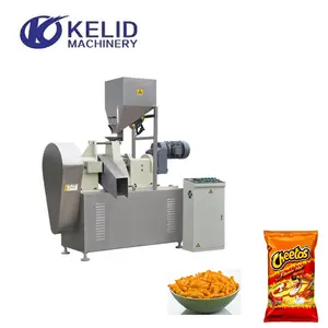 Nik Nak Corn Curls Manufacturing Plant Fried Baked Kurkure Cheetos Snack Food Making Machine