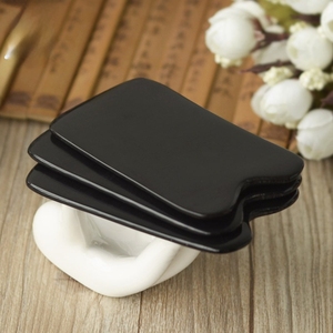 Apparato di raschiatura corna di toro nero gambe dimagrante massaggio del corpo disintossicazione viso bellezza tendine di bufalo bordo raschiatura corno - Product Image 1