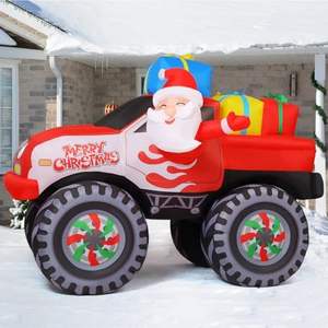 COMIN 7.5 Ft Extérieur Noël Gonflables Camion Pelouse Jardin LED Décorations Père Noël Présente Décorations D'éclairage Intégrées - Product Image 4