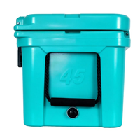 Glacière portable rotomoulée 65L en PE, moderne, durable, isotherme, réutilisable, avec ouvre-bouteille, étanche, pour la pêche et les aliments en conserve