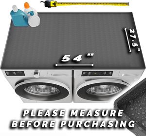 Fundas para Lavadora y Secadora de 51.2" X 25.6" para la Parte Superior, 1 Alfombrilla de Silicona Antideslizante para Proteger la Parte Superior de la Lavadora y la Secadora - Product Image 2