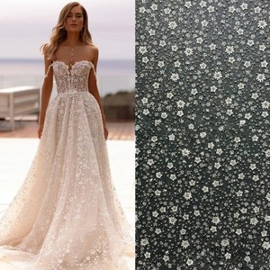 Vestidos <span class=keywords><strong>de</strong></span> <span class=keywords><strong>Novia</strong></span> LY-WD0823 <span class=keywords><strong>para</strong></span> Bodas, con Cuentas y <span class=keywords><strong>Encaje</strong></span>, Falda en Línea A, Corsé Elegante, Hombros Descubiertos, Color Marfil, Talla Personalizada - Product Image 3