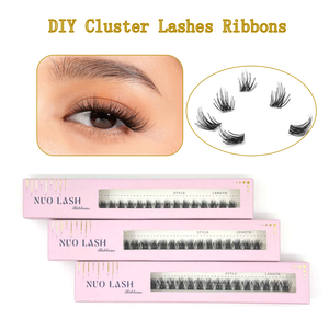 ขนตา<span class=keywords><strong>ปลอม</strong></span>แบบกลุ่มขนตา<span class=keywords><strong>ปลอม</strong></span>แบบโค้งงอได้กำหนดโลโก้ได้เอง - Product Image 2