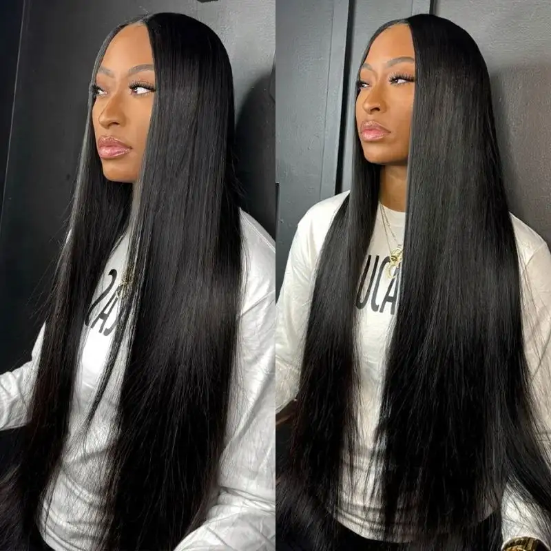 Bone Straight Lace Front Wigs Human Hair Glueless 360 HD Transparent Lace Frontal Brazilian Human Hair Wigs