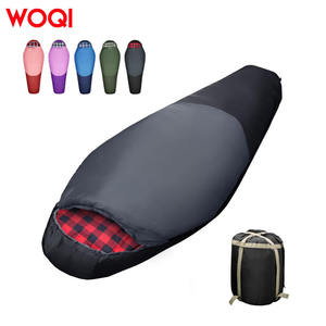 Sac de couchage Woqi Mummy 1,3 kg, coque en nylon respirante, pour adulte, camping par temps froid, randonnée, voyage - Product Image 3