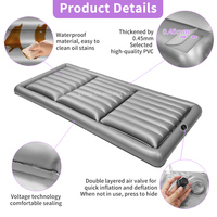 Lit médical gonflable 3 en 1 pour patients alités, avec matelas à eau en PVC épais pour soulager les escarres