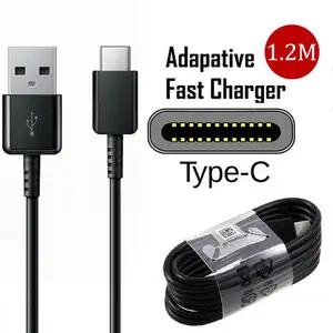 1.2m 2.1A 타입 C 타입-C USB-C 3.1 꼰 쉴드 고속 충전기 USB 데이터 동기화 케이블 안드로이드 PD 케이블 삼성 LG 화웨이 XIAOMI