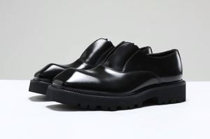 Zapatos de Cuero Cuadrados de Negocios para Hombre, Suela Gruesa, Tacón Elevado, Cierre Deslizante, Parte Superior de Cuero Genuino, Calzado Formal de Otoño - Product Image 6
