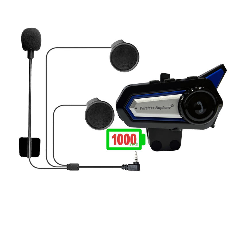 CVC Noise Cancellation Stereo Voice Microphone Earphone Motorcycle