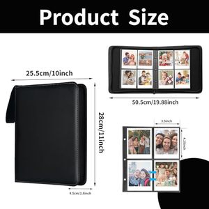 Album <span class=keywords><strong>photo</strong></span> <span class=keywords><strong>Polaroid</strong></span>, étui en cuir PU imperméable avec fermeture éclair, 6 couleurs <span class=keywords><strong>pour</strong></span> film Instax Wide 3 5x4 25 pouces, <span class=keywords><strong>livre</strong></span> de rangement <span class=keywords><strong>pour</strong></span> photos - Product Image 6