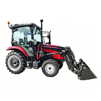 Tracteur agricole robuste 80 CV 4x4 avec cabine climatisée, système hydraulique puissant et capacité de levage élevée pour les professionnels de l'agriculture