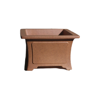 Maceta Cuadrada de Arcilla Zisha Weizhenjia, Estilo Antiguo, Cocida al Horno, para Plantas de Escritorio - Product Image 5