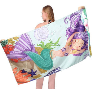 Serviette de plage en microfibre d'été personnalisée à séchage rapide sans sable recyclé avec logo imprimé par sublimation multi-usage pour salle de sport à la piscine - Product Image 5