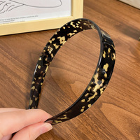YHJ coréen léopard mode personnalisé acétate cheveux cerceau classique Simple conception large femmes bandeau anti-dérapant Vintage bandeau