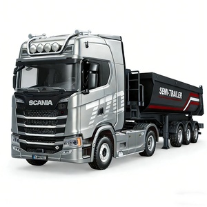Nuovi Kit Aggiuntivi Huina 1509 <span class=keywords><strong>1</strong></span>:<span class=keywords><strong>18</strong></span> Semirimorchio Ribaltabile con Pianale in Lega, Modello di Veicolo Ingegneristico Scania 1501 1502 - Product Image 2