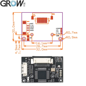 Modul Pemindai Sidik Jari Kapasitif GROW R306 USB UART Sensor Chip Sidik Jari - Product Image 4