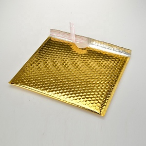 <span class=keywords><strong>Sobres</strong></span> acolchados de poliéster dorado con logotipo impreso personalizado, bolsa de mensajería de embalaje - Product Image 6