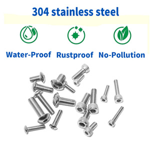 304 Stainless Steel M3 M4 M5 <b>Screw</b> Nut Washer Set 1080pcs <b>Socket</b> Head Button Head Hardware Kit - Product Image 5