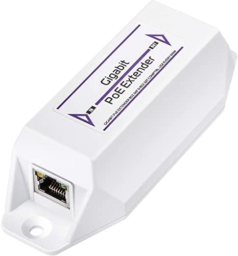 1 Port 10/100/1000M Power-over-Ethernet Extender LAN Repeater PoE Extender with 100M Distance Network Switches Product