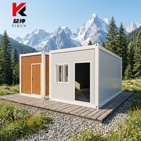 Maison pliable de 20 pieds, maison conteneur pliable X, maisons miniatures empilables, fournisseur en gros de maisons conteneurs pliables
