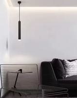 Tube en aluminium Design Home Environment Lighting Black Brass Gold Sense Led Simplicity Modern Pendant Lights