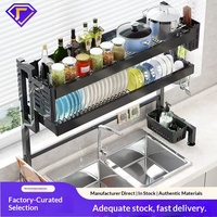 Égouttoir de cuisine sur pied personnalisé, moderne et simple, en métal, pour comptoir, multifonctionnel, pour vaisselle et bols
