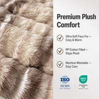 Coussin de lit pour chien en peluche, matelas pour animaux de compagnie, coussin doux lavable antidérapant pour chiens de petite, moyenne et grande taille, tapis pour niche, cage ou sol