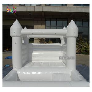 Château gonflable de <span class=keywords><strong>mariage</strong></span> blanc HEYHAIL, château gonflable commercial, 10x10 pieds, PVC/vinyle, installation facile, à vendre - Product Image 1