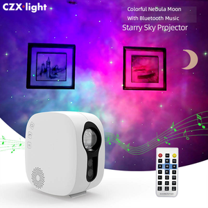 Proyector de Estrellas y Galaxias para Dormitorio Moderno, Lámpara LED de <span class=keywords><strong>Noche</strong></span> <span class=keywords><strong>Estrellada</strong></span>, 8 Discos de Películas, Temporizador Inteligente, Cambio de Color Inalámbrico - Product Image 2
