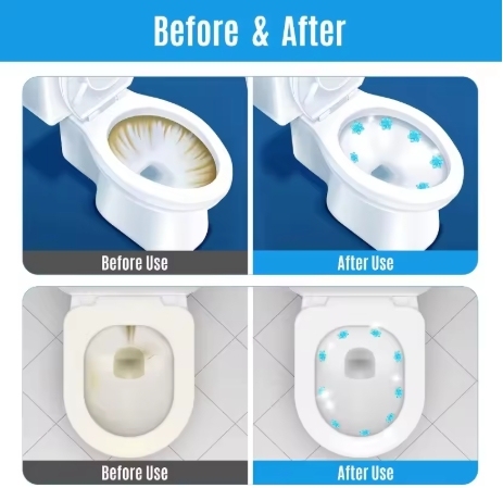 Y0004 1pcs Plastic Portable All-Purpose Flower Toilet Cleaner Gel Deodorant Air Freshener Drain Odor Removal Bathroom Tool · image 6