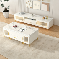 Table basse moderne multifonctionnelle relevable et pliable 2-en-1, table à manger combinée pour salon, OEM ODM