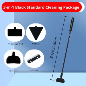 Kit <span class=keywords><strong>de</strong></span> nettoyage d'aquarium 5-en-1 à long manche avec épuisette et grattoir à algues pour l'espace du salon - Product Image 6