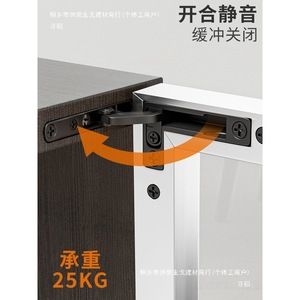 Concealed Cabinet Door Hinges 2.5 Mm Stainless Steel Heavy Duty Surface Mount Modern Design <b>For</b> Toolbox - Product Image 4