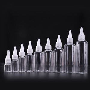 Wholesale Multiple Capacity Hair Oil bottle sharp mouth round plastic bottle
