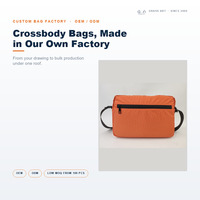 Sac bandoulière pour homme avec logo personnalisé, sangle réglable et poche avant zippée, sac messager OEM ODM