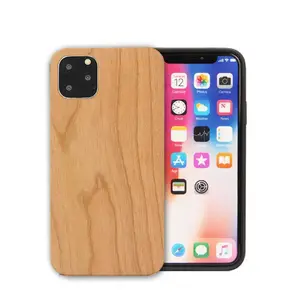 Eco-Friendly 2022 Durable Nature Real Walnut Cherry Walnut Bamboo Maple Wood Phone Case For IPhone 13 Pro Max Mobile Cover