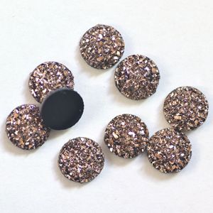 Accessori per gioielli fai da te con stelle a grappolo di 10mm in resina rotonda con fondo piatto per collana fai da te - Product Image 4