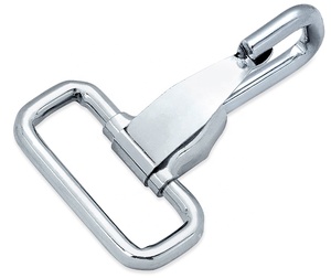 Accessoires en cuir : Mousqueton à ressort pivotant en alliage de zinc avec boucle rectangulaire - Product Image 6