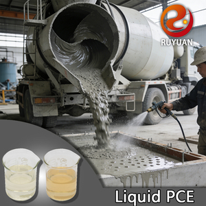 PCE veya Polikarboksilat Eter Poliboksilat Süperakışkanlaştırıcı PCE Sıvı Kimyasal PCE İnşaat Betonu için Beton Karıştırıcısı - Product Image 1
