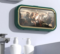 ABS étanche douche support de téléphone Angle de Rotation réglable télescopique montage mural salle de bain cuisine support support