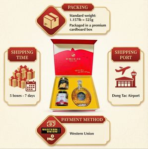 Coffret cadeau santé Phu An Khang en gros, vin de cordyceps combiné à du cordyceps sinensis et des dattes rouges, idéal pour la vente au détail - Product Image 4