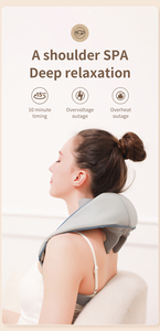 Factory Outlet Máquina de masaje eléctrica recargable Alivio Cuerpo Nuevo Cuello Shiatsu Cinturón de masaje Cuello Espalda Hombro - Product Image 6