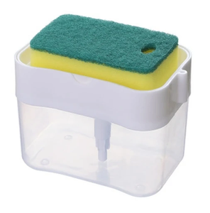 Cepillo para lavar platos con dispensador de jabón – Cepillo para ollas con dispensador automático de líquido, herramienta de limpieza de cocina tipo prensa – Recargable, no tóxico - Product Image 3